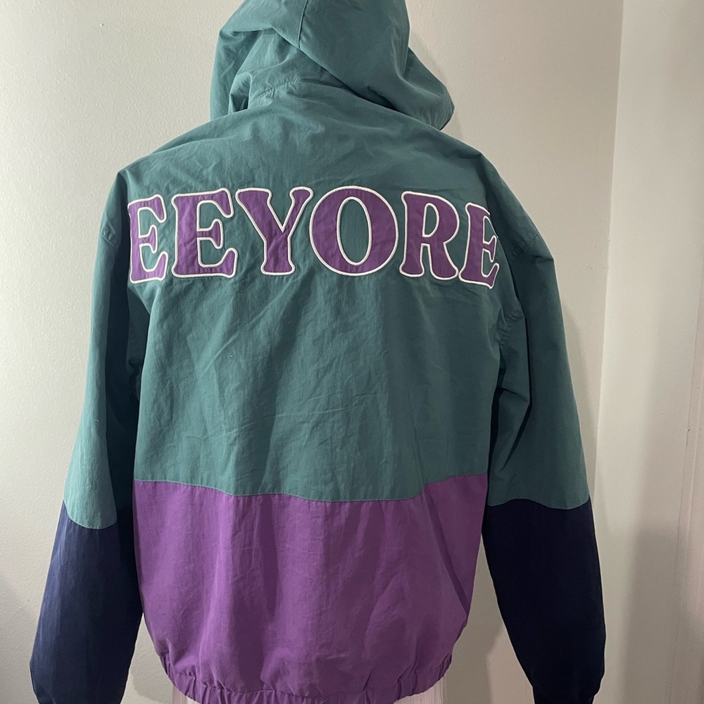 Disney Green and Purple Eeyore Vintage Rare Varsity Jacket